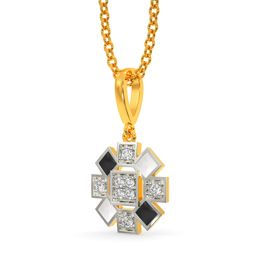 Monochrome Dream Diamond Pendants