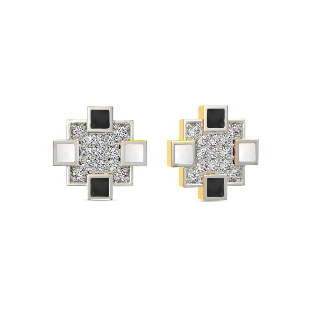 Monochrome Dream Diamond Earrings