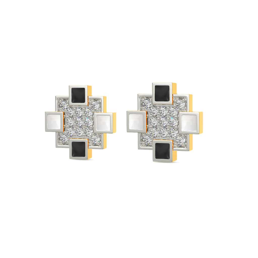 Monochrome Dream Diamond Earrings