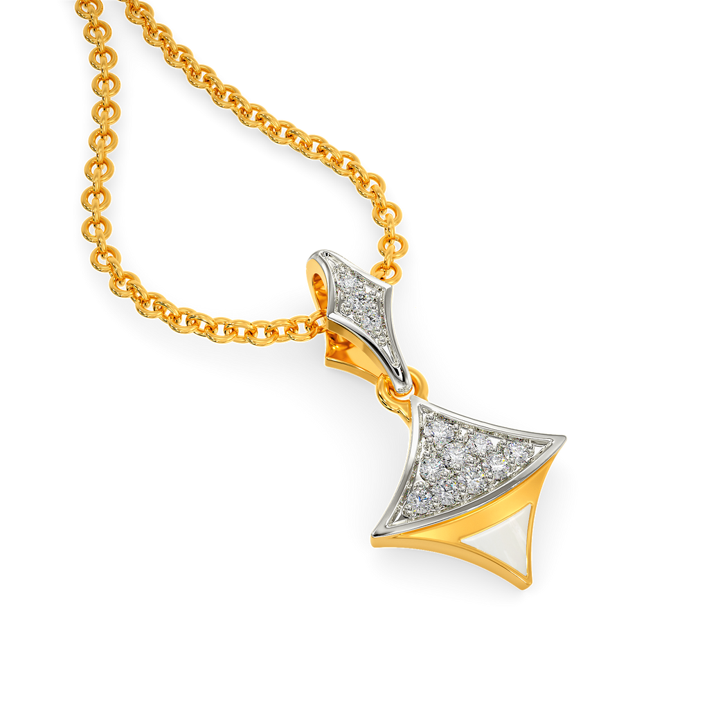 White Suited Diamond Pendants