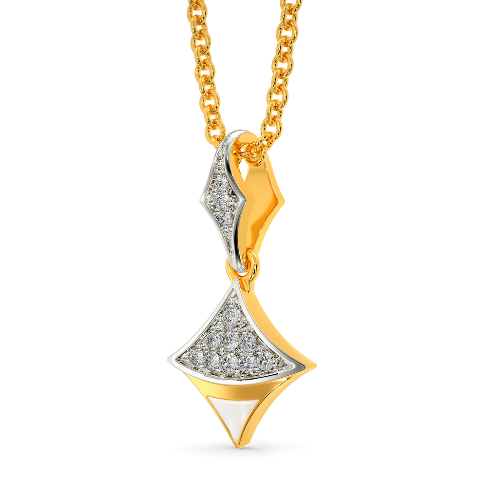 White Suited Diamond Pendants