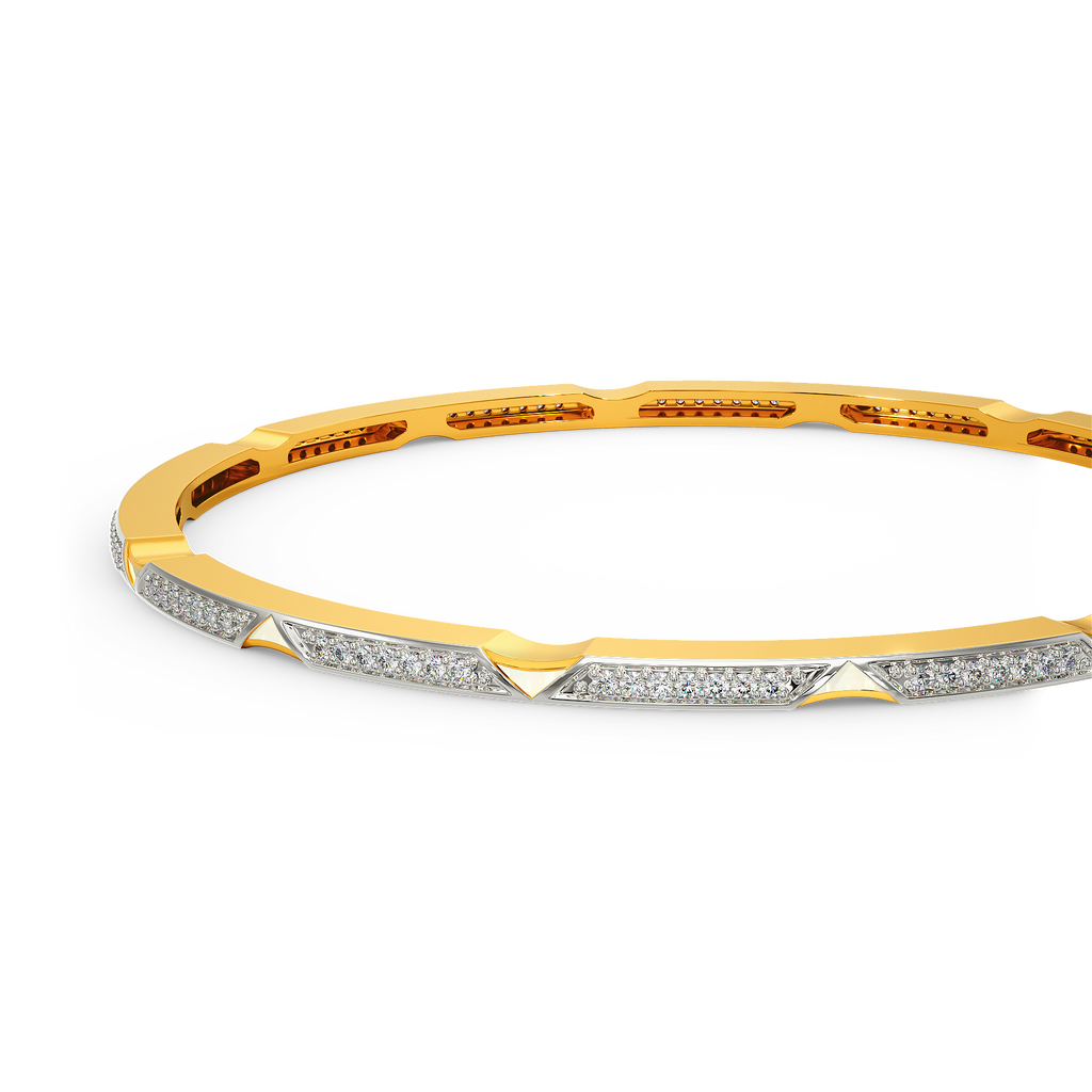 In A White Mood Diamond Bangles