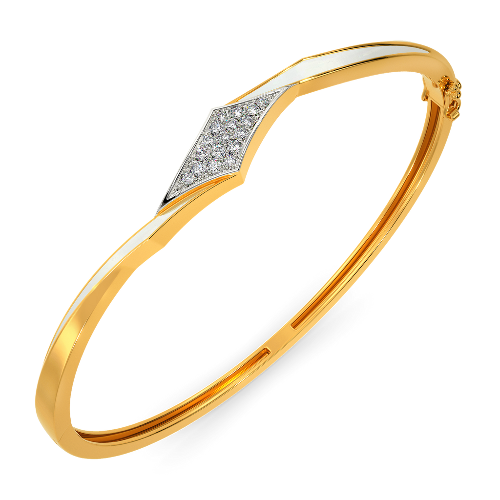 All White Diamond Bangles