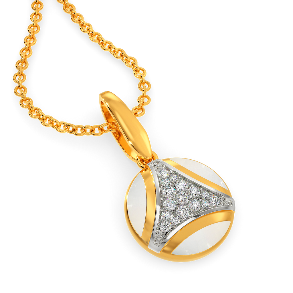 Washed In White Diamond Pendants