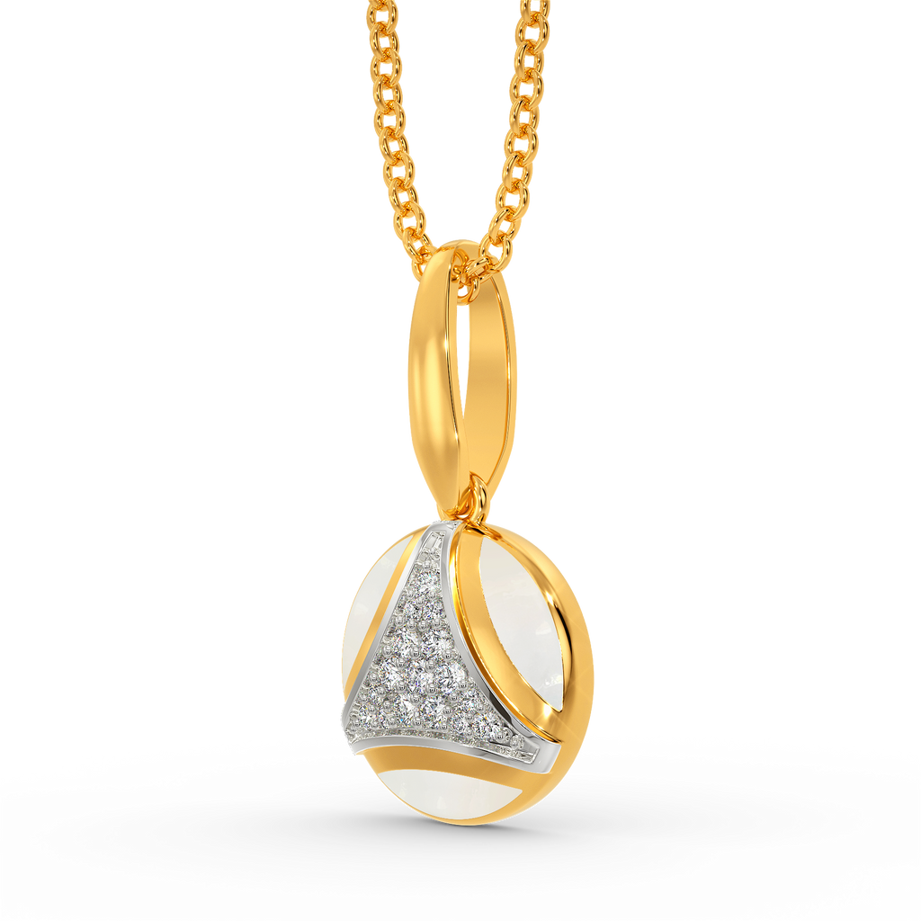 Washed In White Diamond Pendants