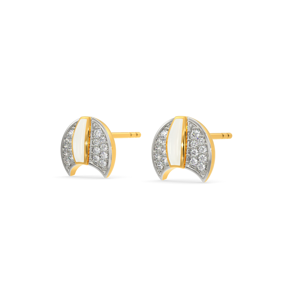 Washed In White Diamond Earrings