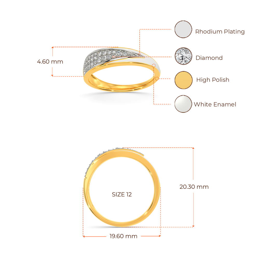 White Dare Diamond Rings image