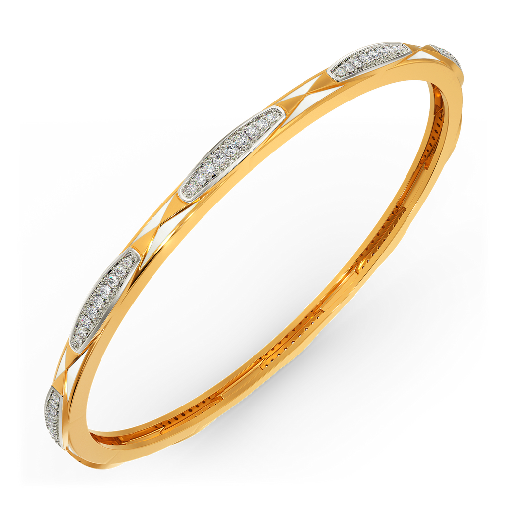 Powered By White Diamond Bangles