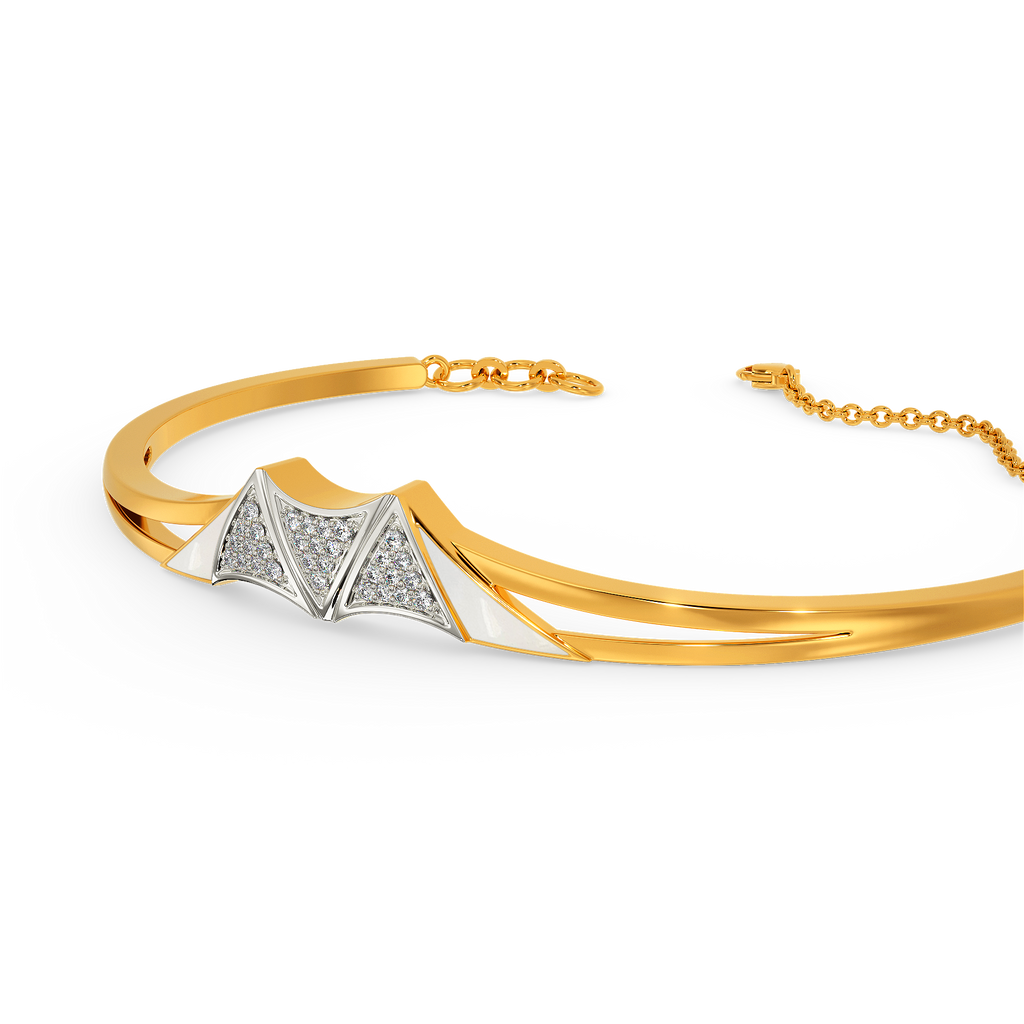 White Dream Diamond Bangles