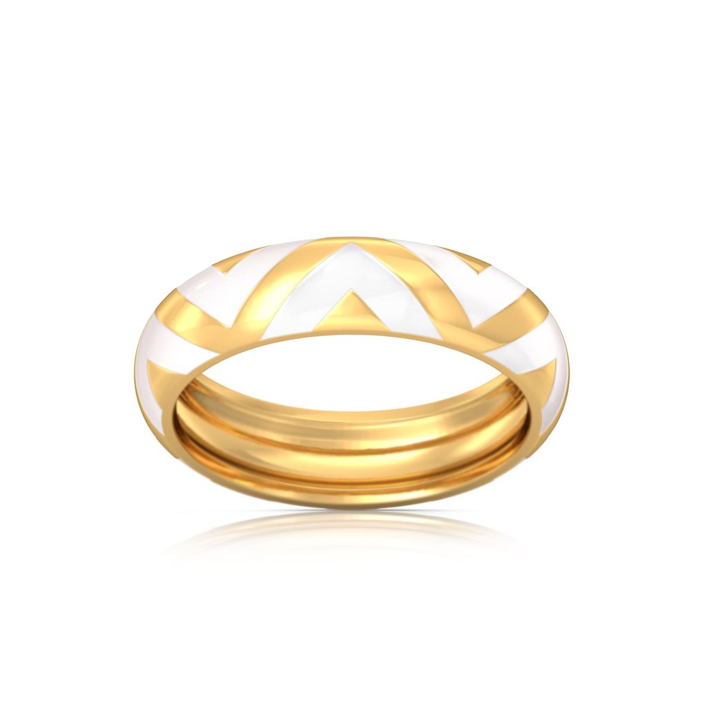 The Golden Chevron Gold Rings image