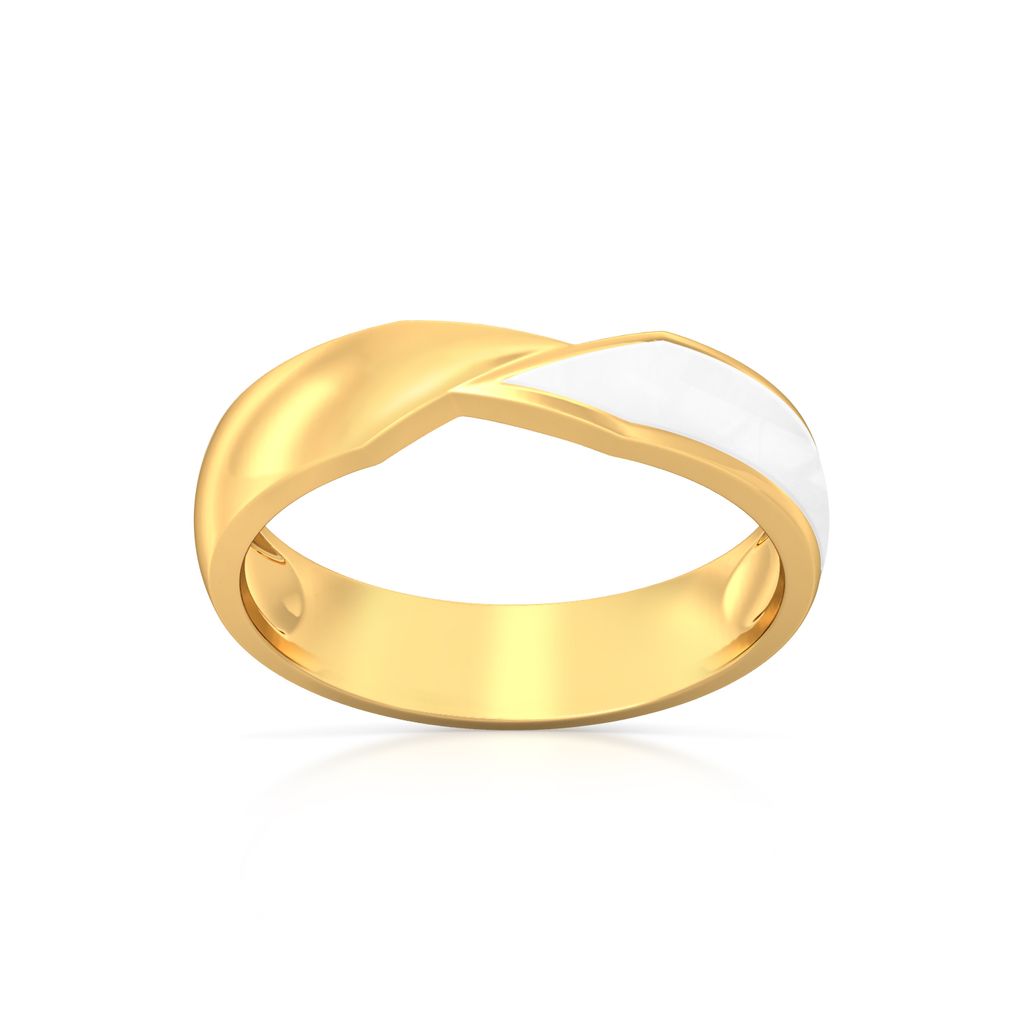 The Polygon Ruse Gold Rings alternate view 3