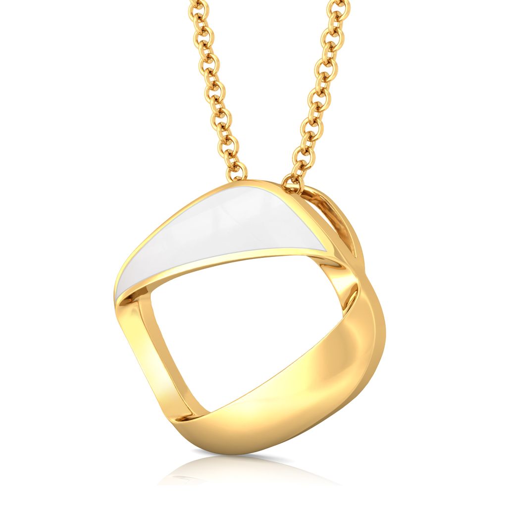 White-Out Gold Pendants