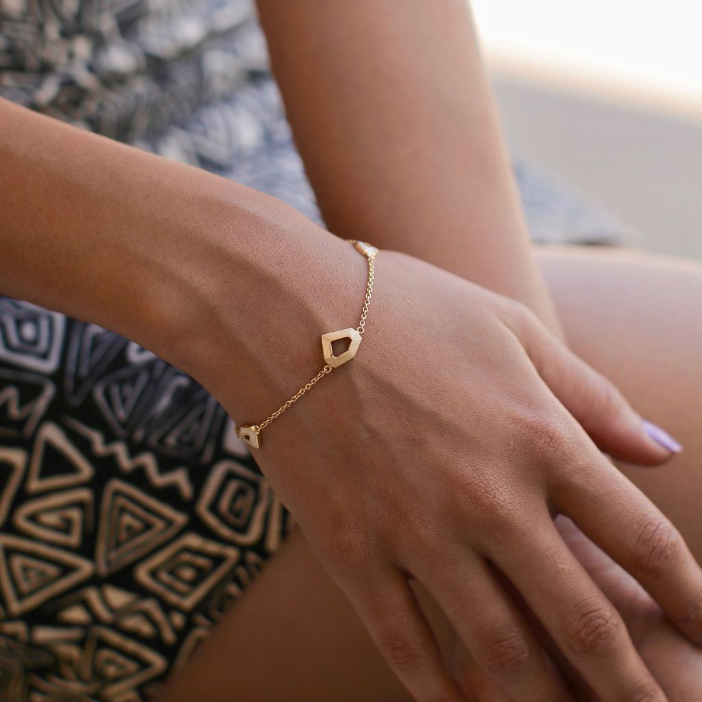 White Water Waltz Gold Bracelets