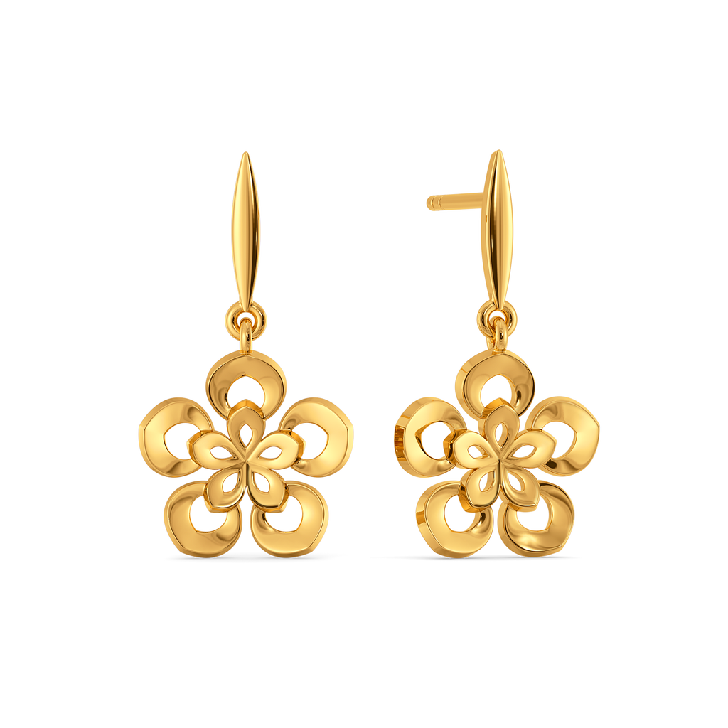 Petal Pop Gold Earrings