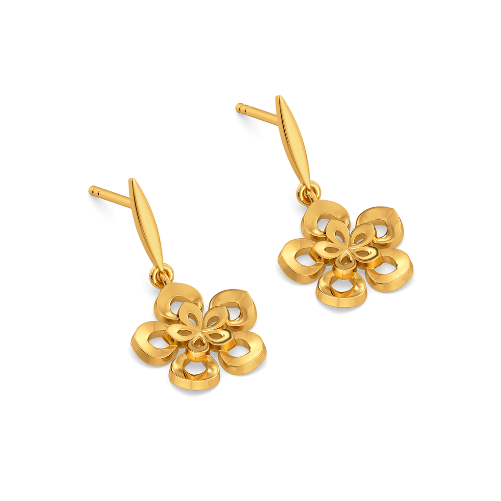 Petal Pop Gold Earrings