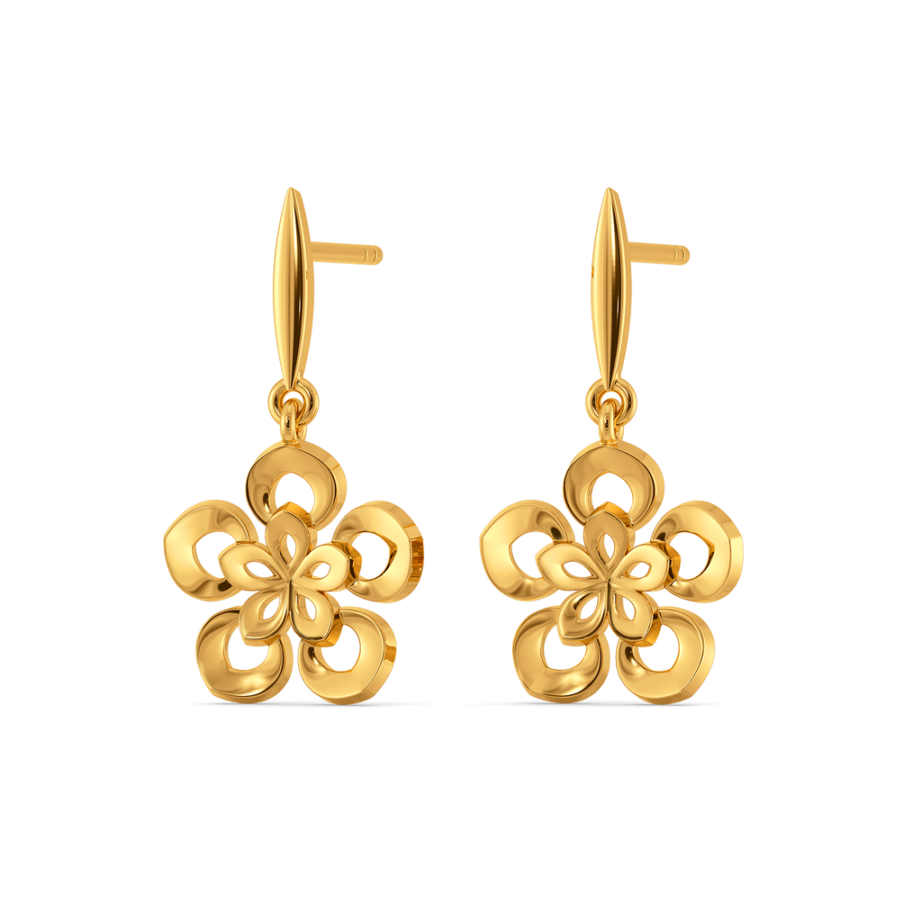 Petal Pop Gold Earrings
