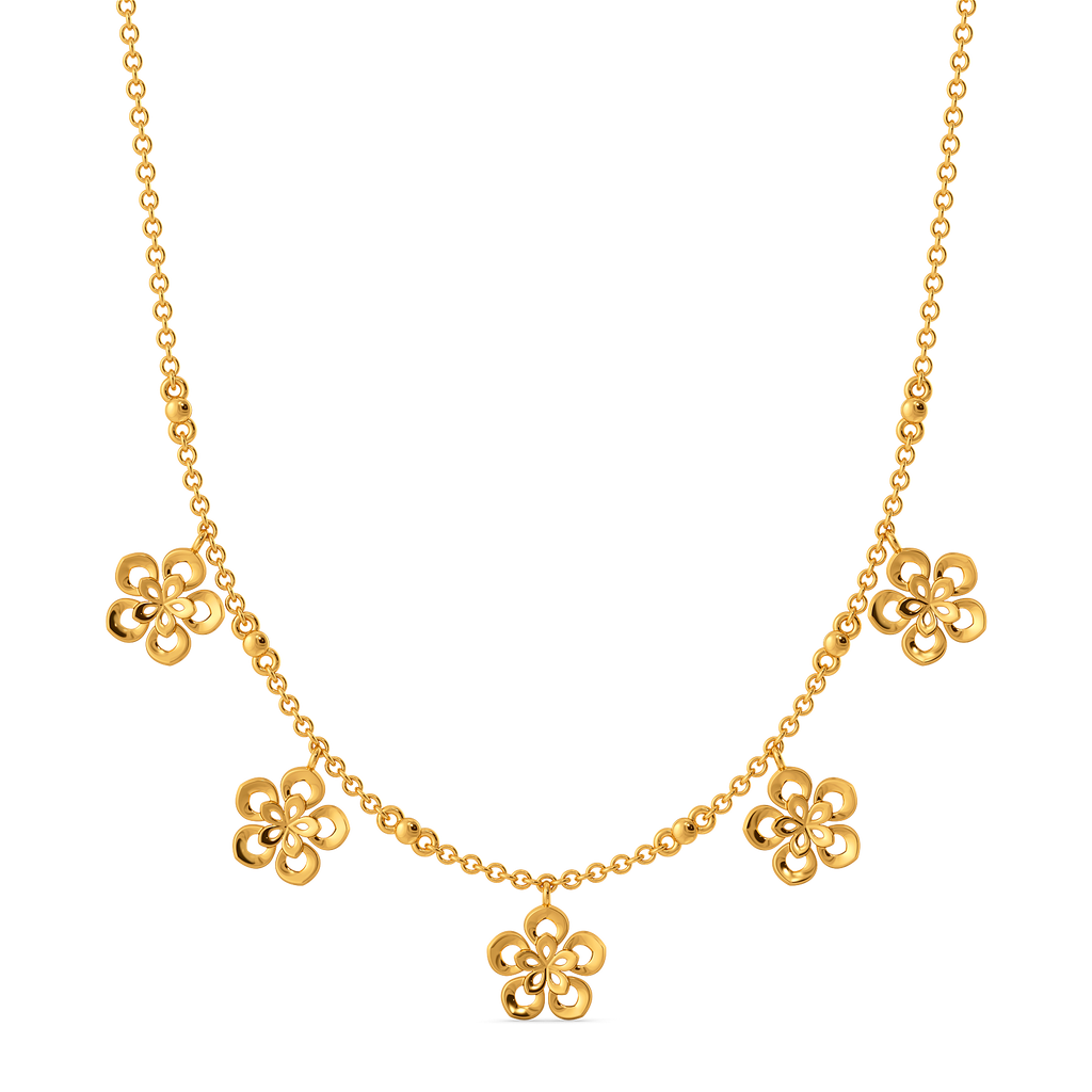Petal Pop Gold Necklaces