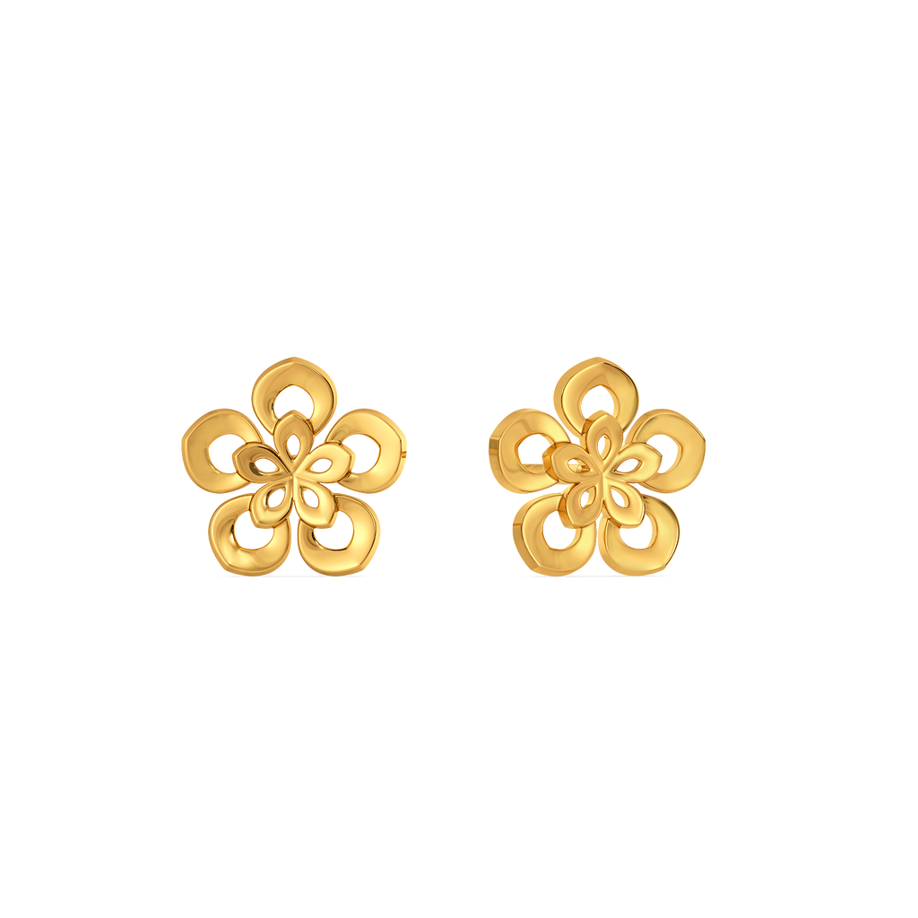 Petal Pop Gold Earrings