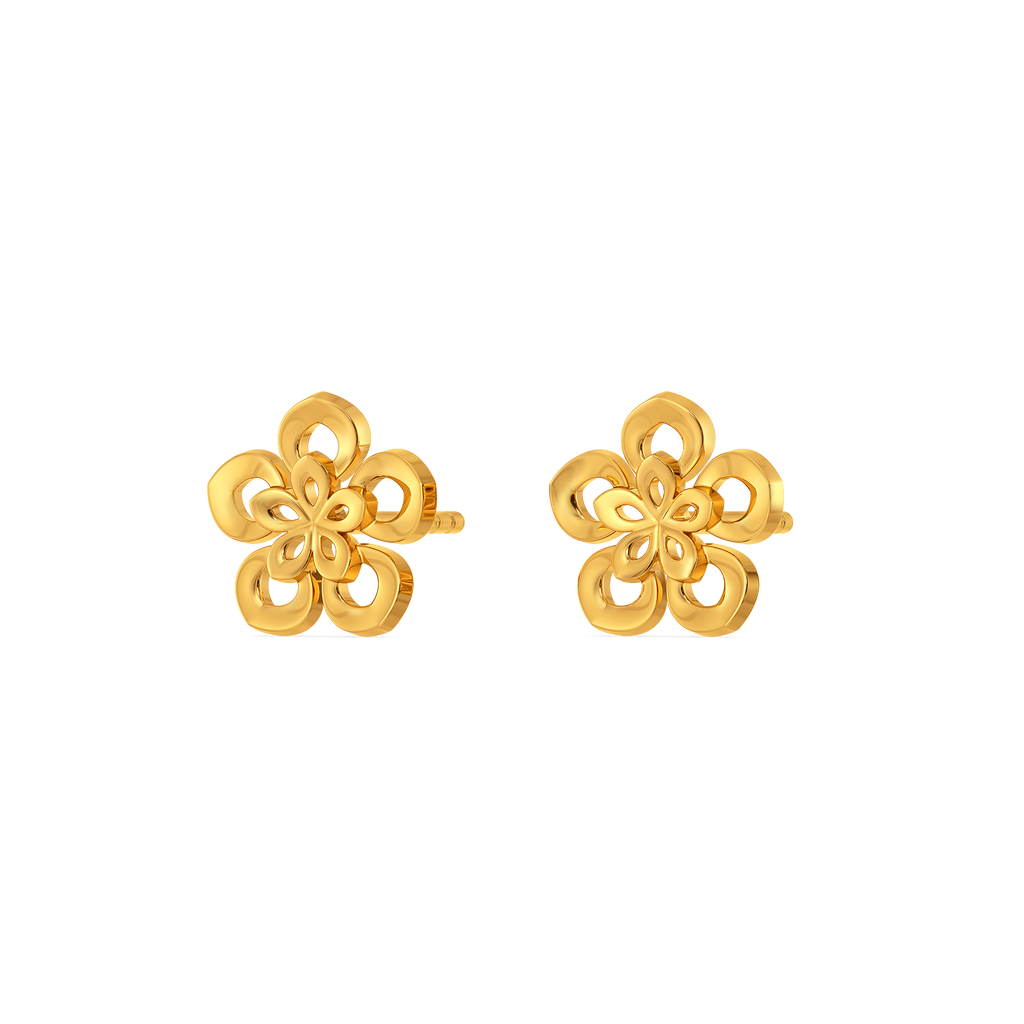 Petal Pop Gold Earrings