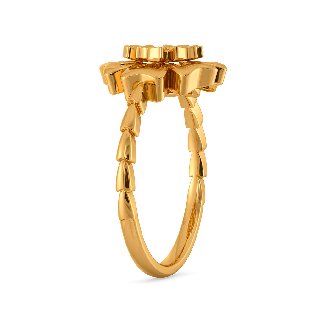 Layered in Bloom Gold Rings image
