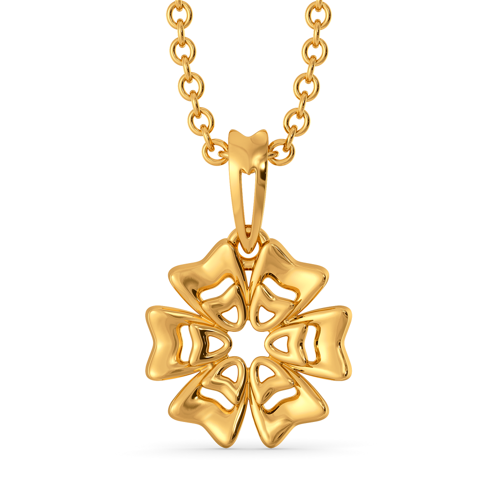 Layered in Bloom Gold Pendants