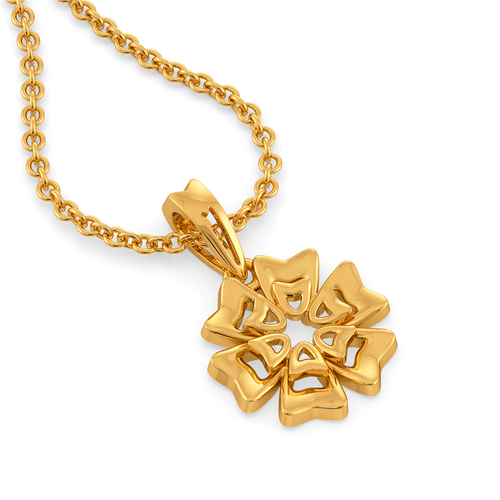 Layered in Bloom Gold Pendants