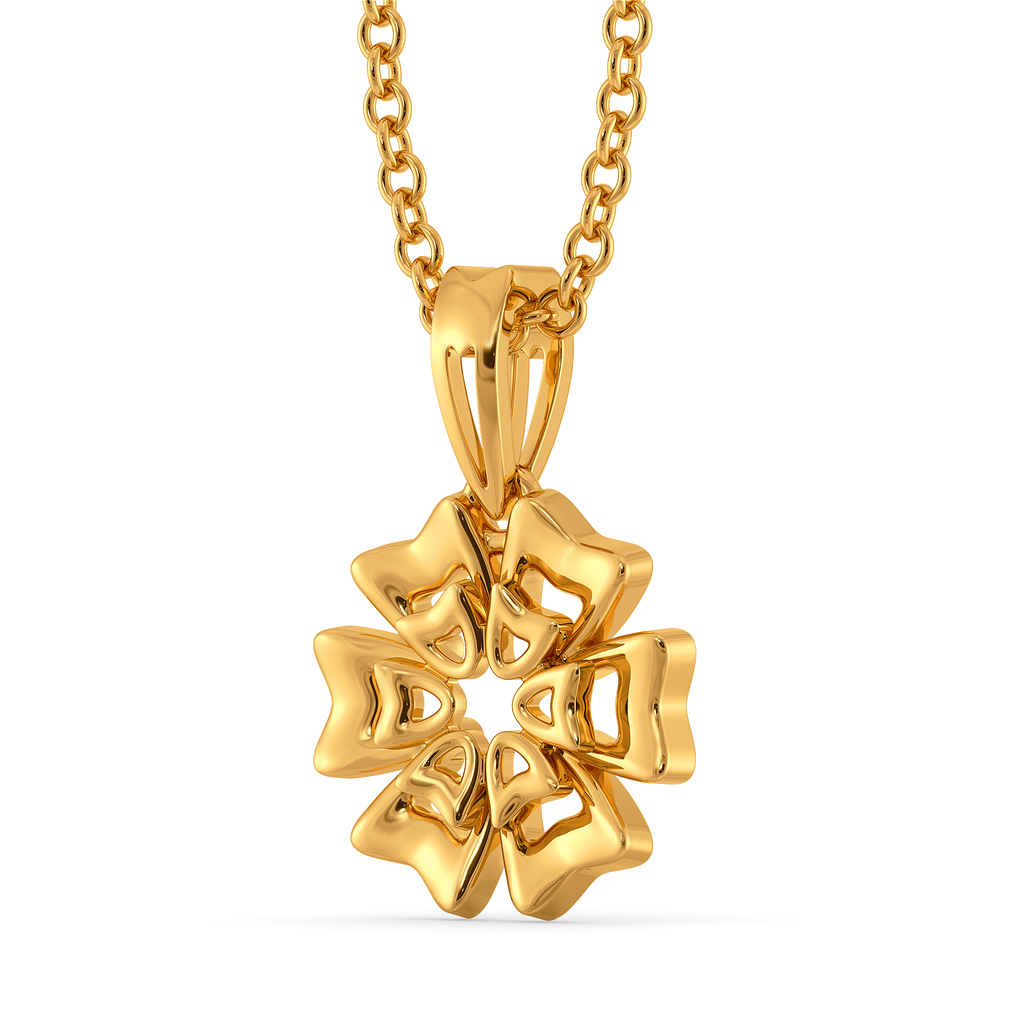 Layered in Bloom Gold Pendants