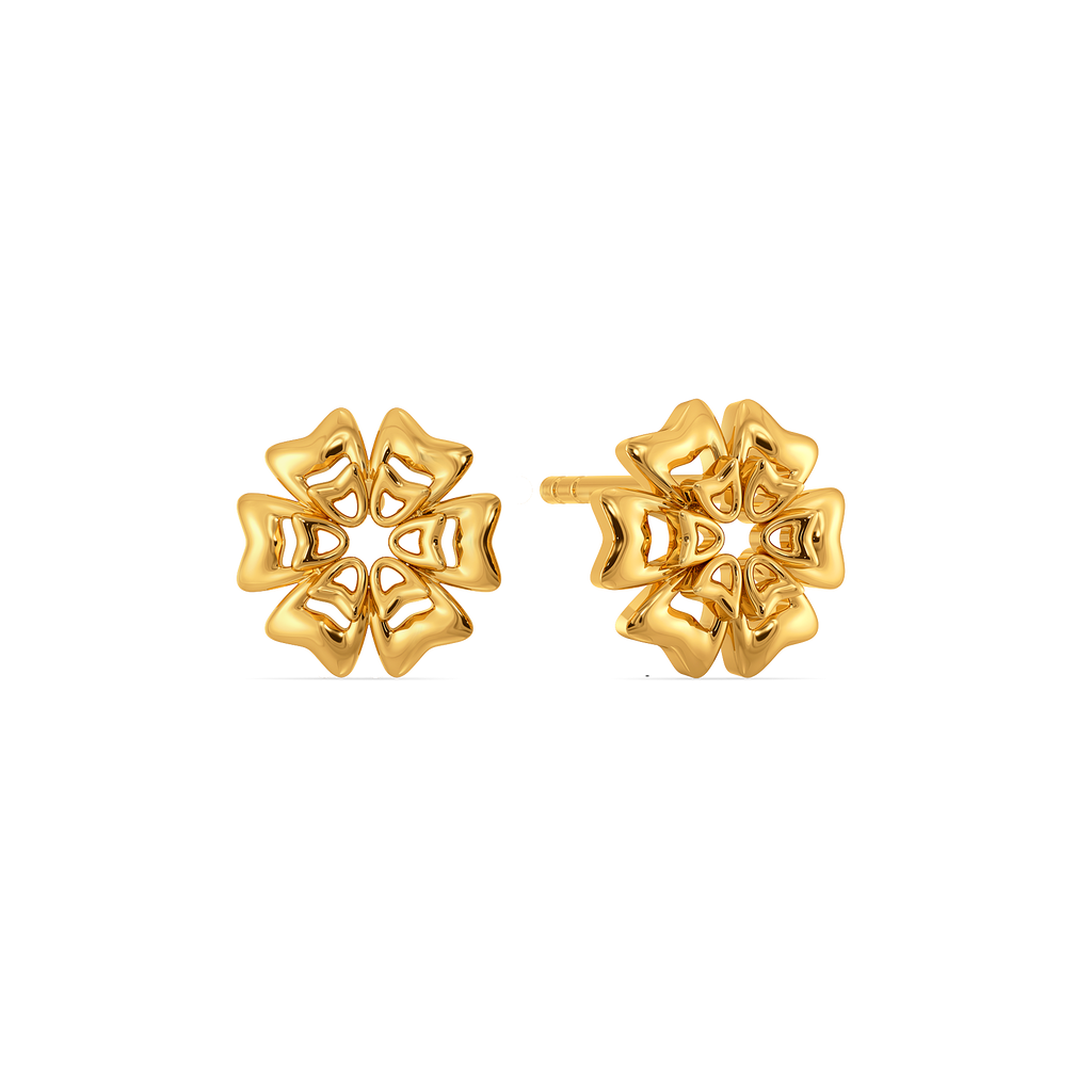 Layered in Bloom Gold Earrings