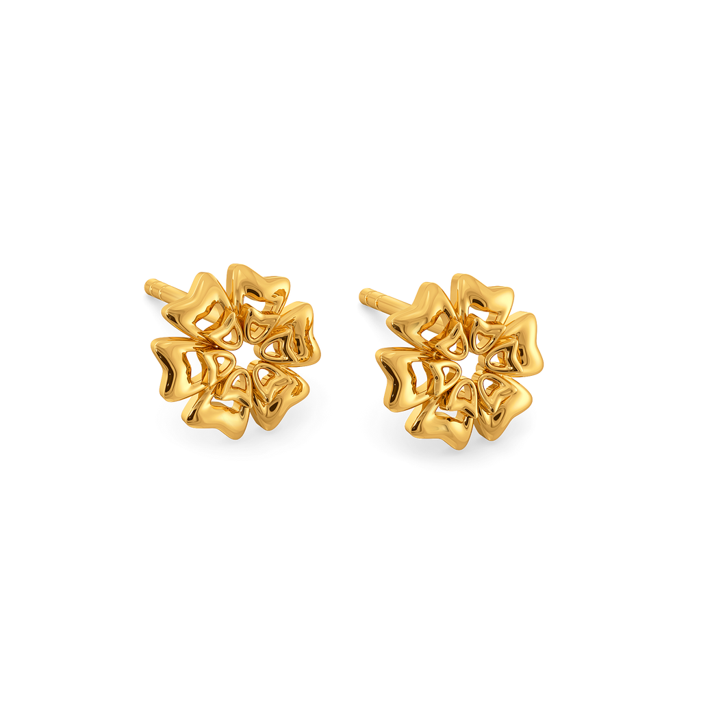 Layered in Bloom Gold Earrings