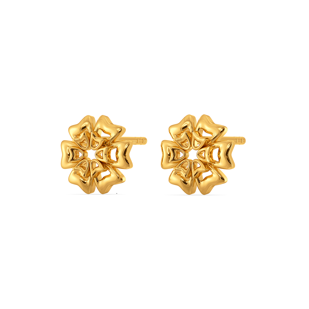 Layered in Bloom Gold Earrings