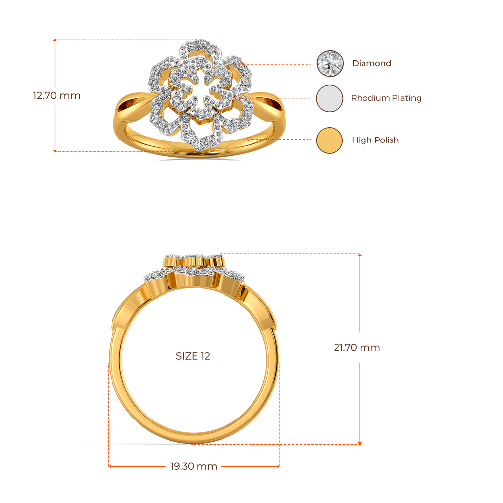 Petal Crush Diamond Rings image