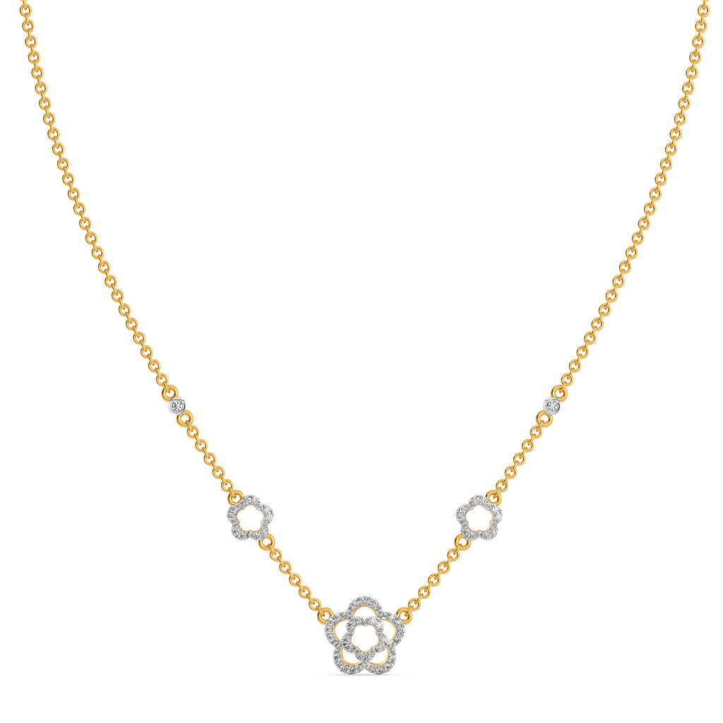 Petal Punch Diamond Necklaces