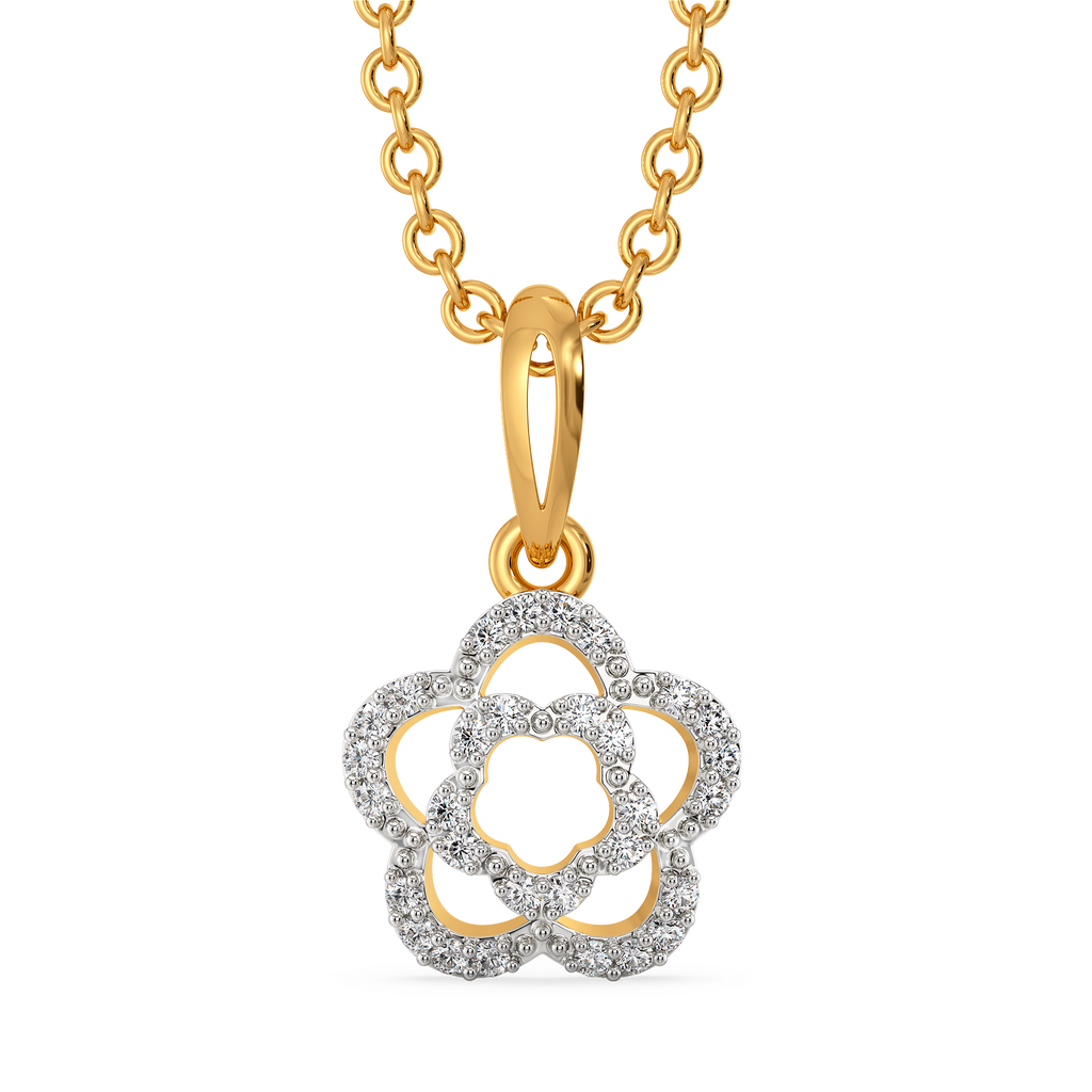 Petal Punch Diamond Pendants