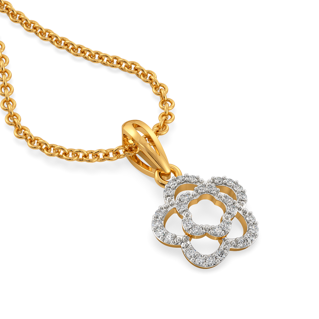 Petal Punch Diamond Pendants