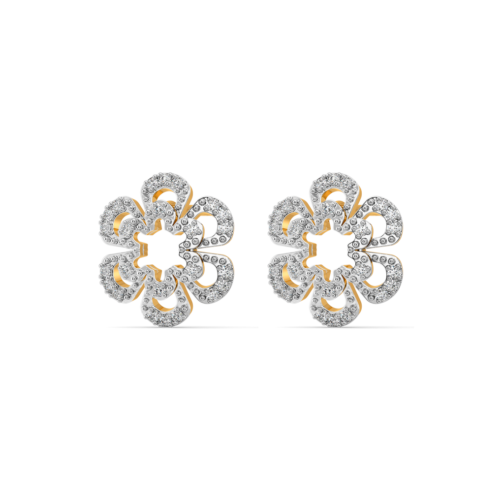 Petal Punch Diamond Earrings