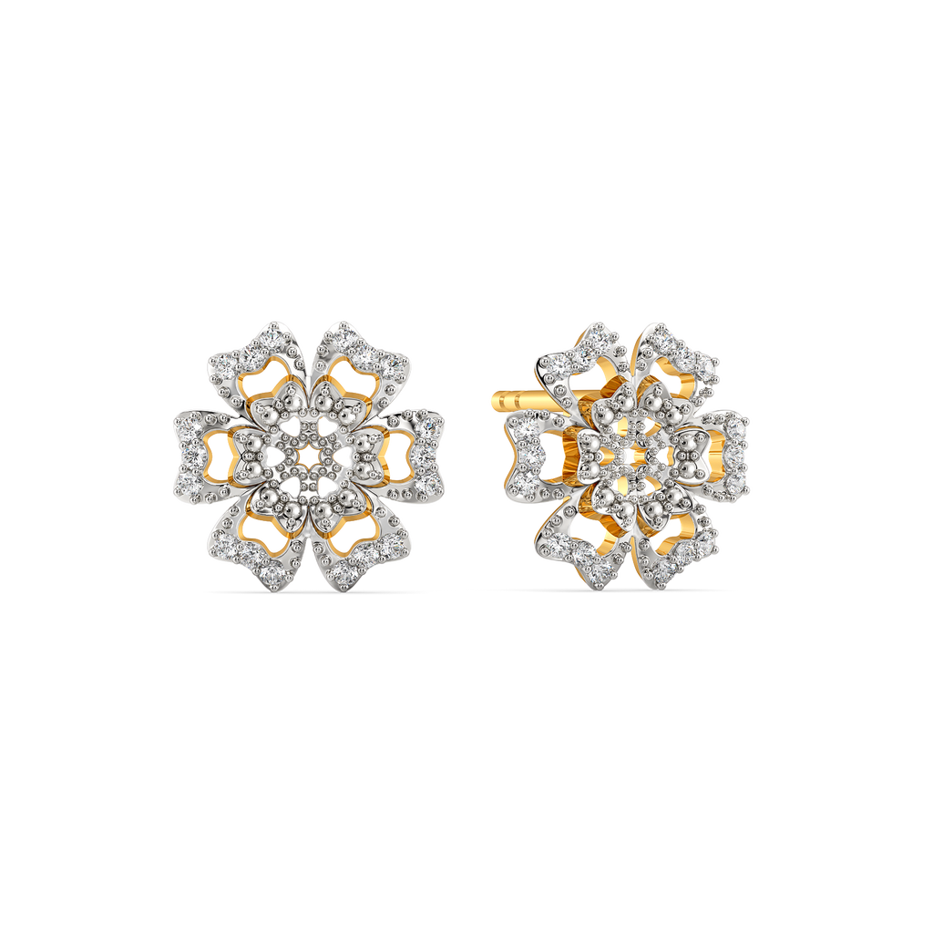 Spring Script Diamond Earrings