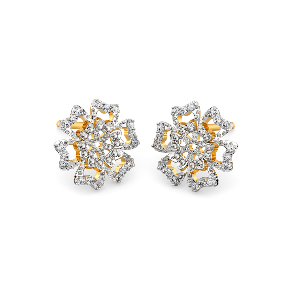 Spring Script Diamond Earrings