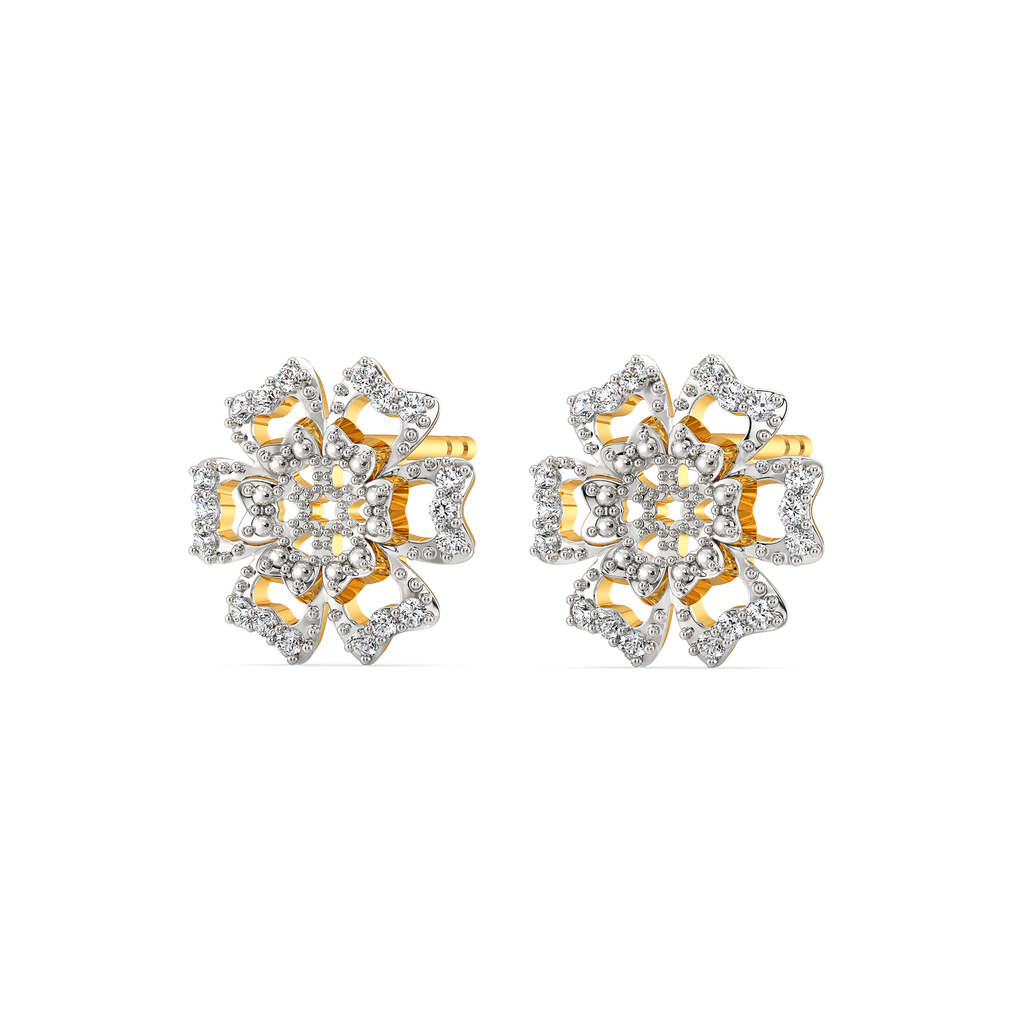 Spring Script Diamond Earrings