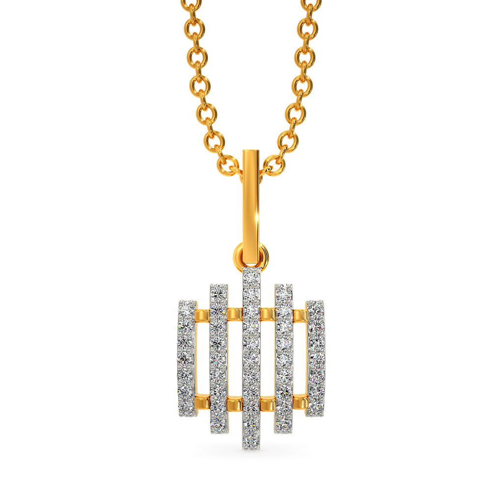 Whimsically Woven Diamond Pendants