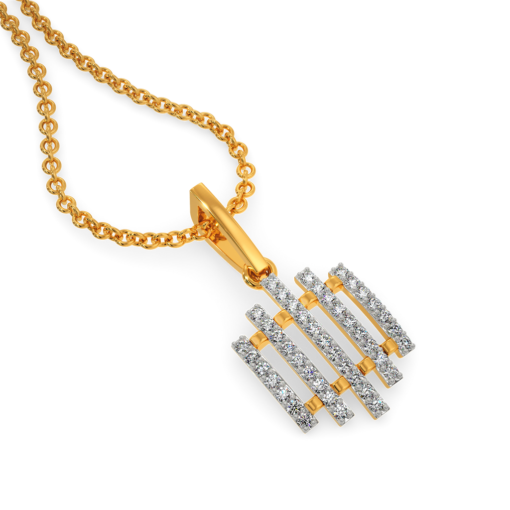 Whimsically Woven Diamond Pendants