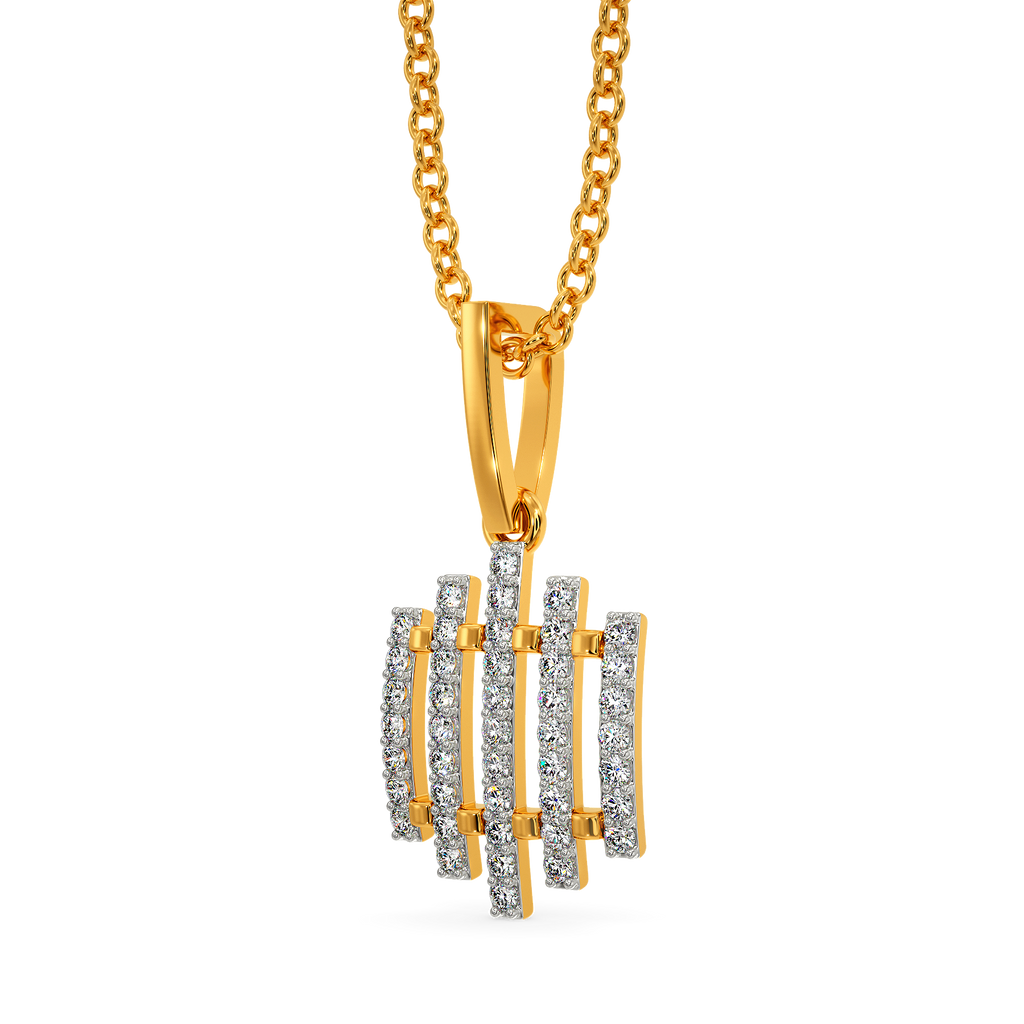 Whimsically Woven Diamond Pendants