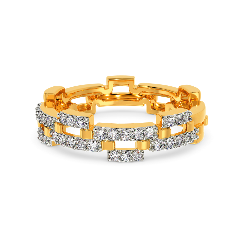 Woven Sparkle Diamond Rings alternate view 2