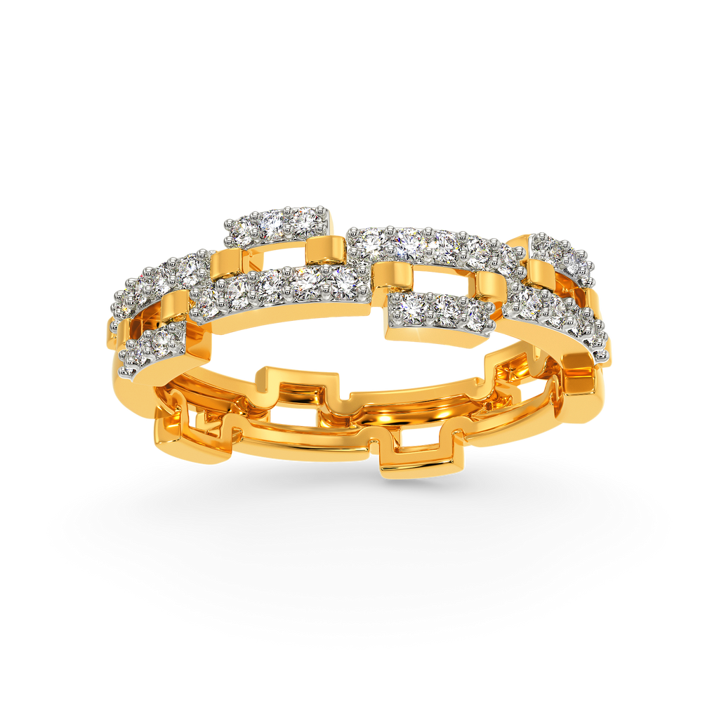 Woven Sparkle Diamond Rings alternate view 3