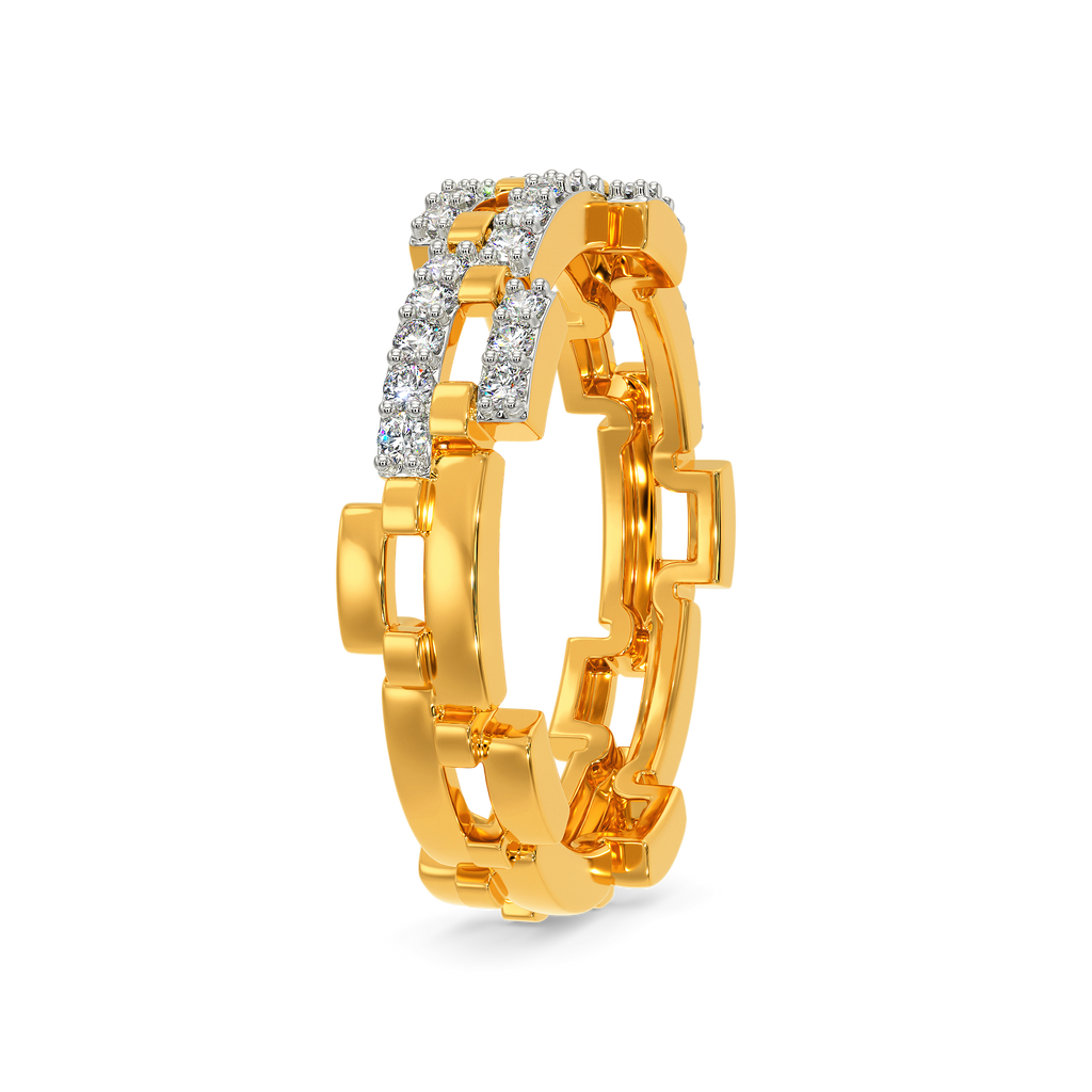 Woven Sparkle Diamond Rings image