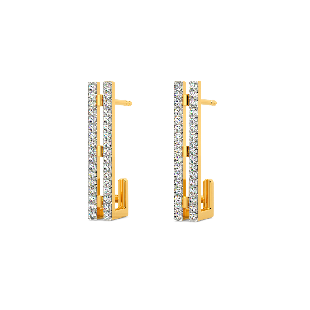 Express in Weaves Diamond Earrings
