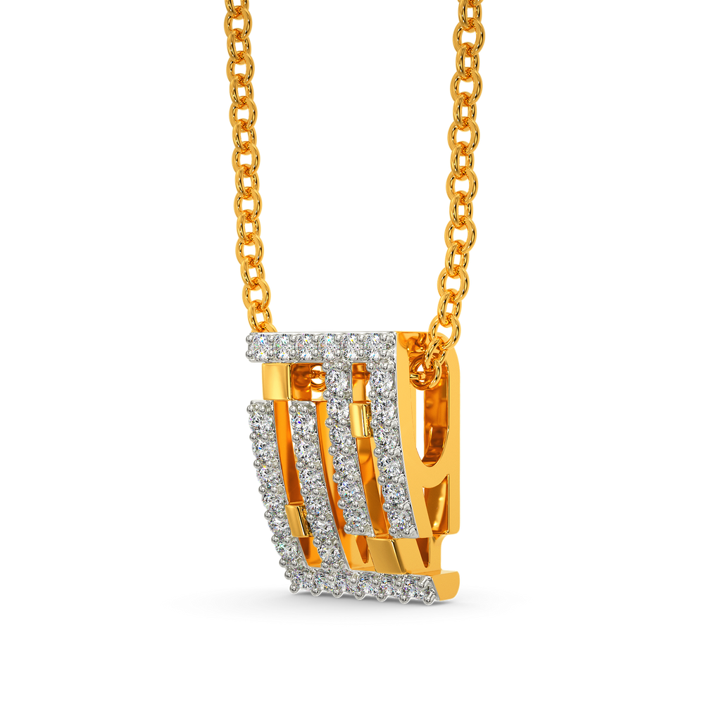 Express in Weaves Diamond Pendants