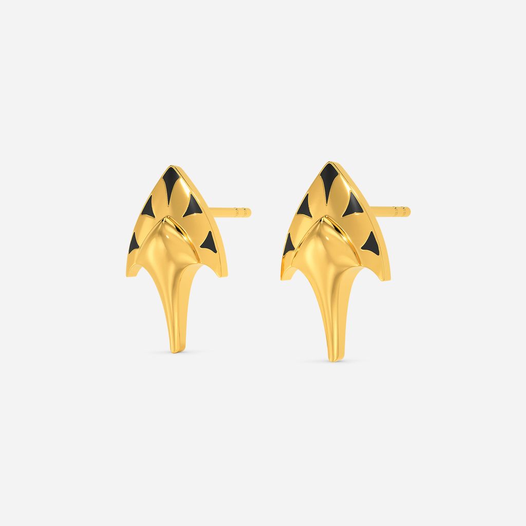 Fierce N Bold Gold Earrings