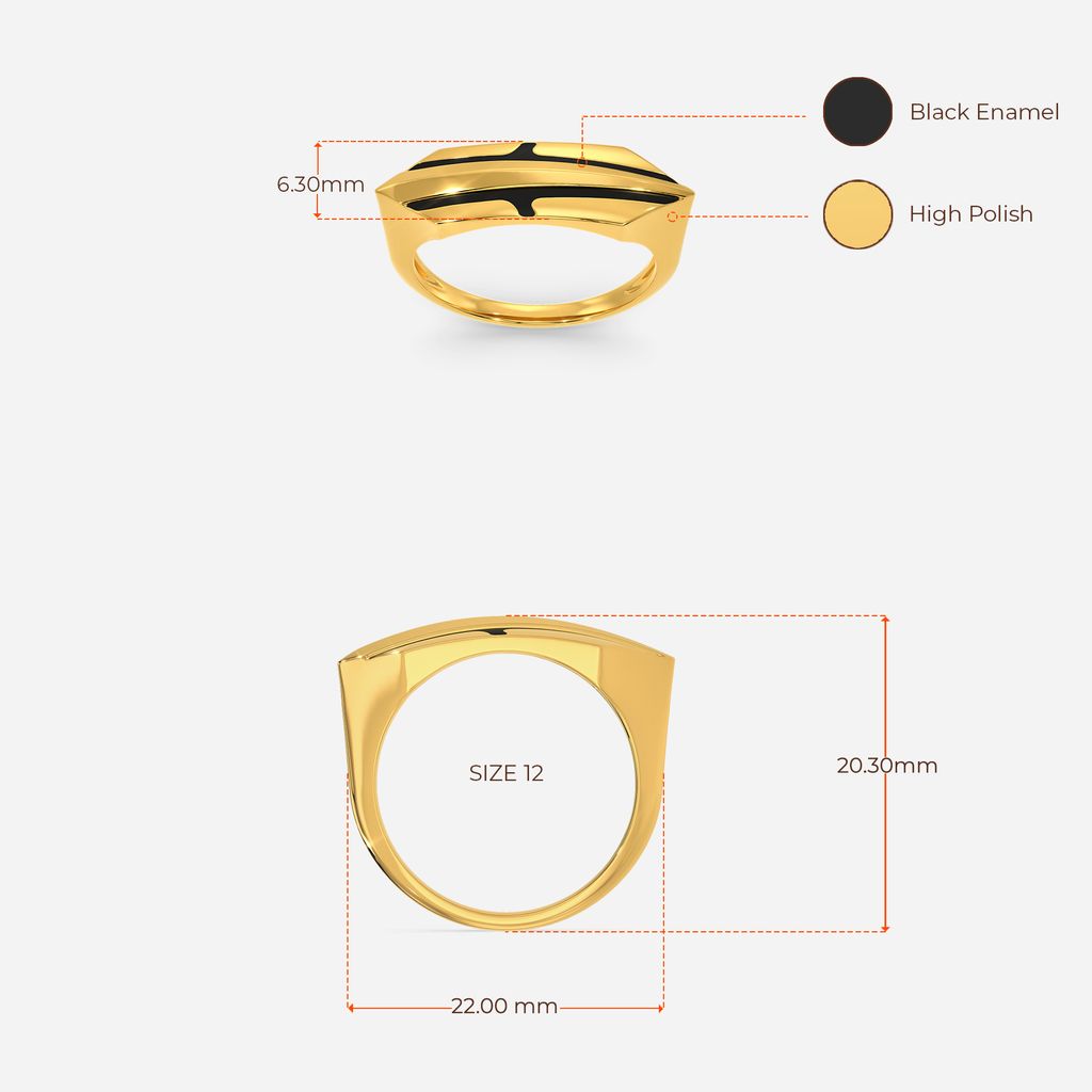 Heart Of A Warrioress Gold Rings image