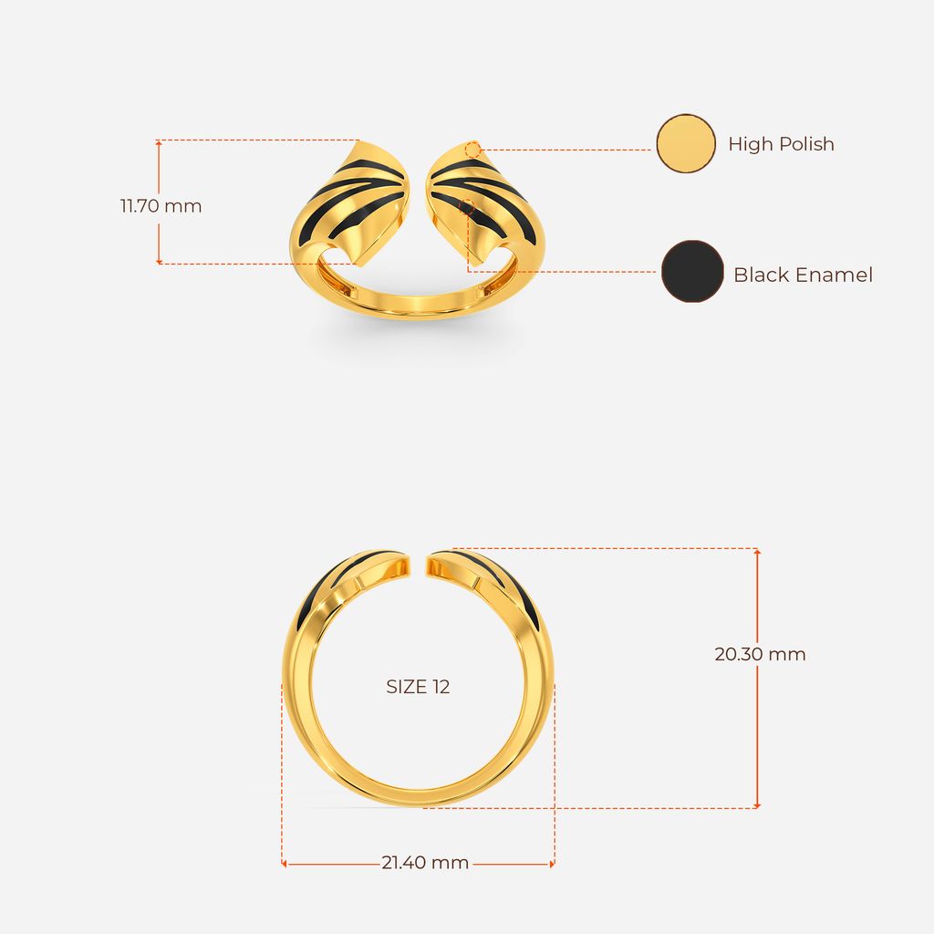 Warrior Of The Night Gold Rings image