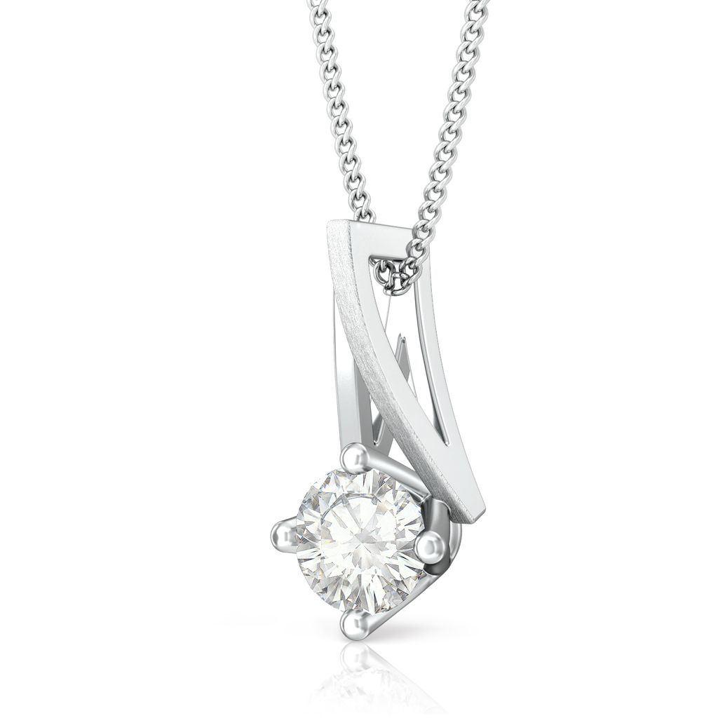 Pristine White Diamond Pendants